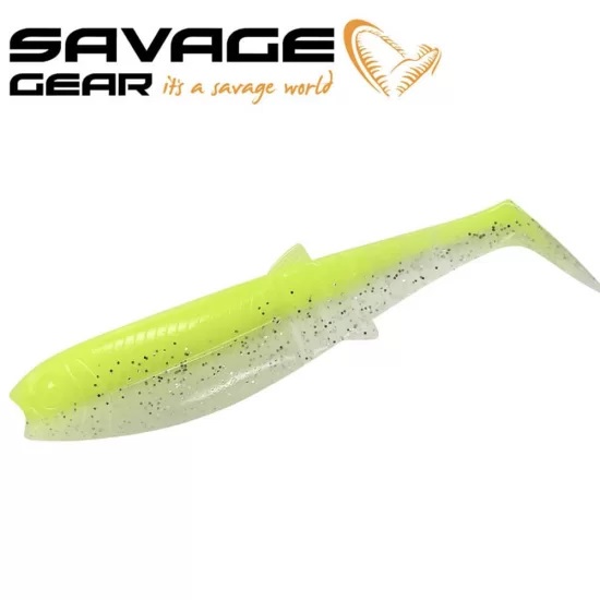 SG Cannibal Shad 10cm Flou Yellow Glow 1kom